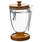 AKDC Acrylic Clip Lock Canister with Wooden Lid and Spoon 1500ml, 13cm*13cm*22cm - Al Kabayel Discount CentreAKDC Acrylic Clip Lock Canister with Wooden Lid and Spoon 1500ml, 13cm*13cm*22cmJars & Food SaversAKDCAl Kabayel Discount Centre