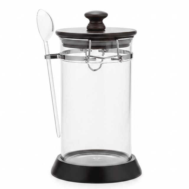 AKDC Acrylic Storage Canister with Elegant Spoon and Lid Stylish Food Storage and Serving Container 20 × 10 cm - Al Kabayel Discount CentreAKDC Acrylic Storage Canister with Elegant Spoon and Lid Stylish Food Storage and Serving Container 20 × 10 cmJars & Food SaversAKDCAl Kabayel Discount Centre
