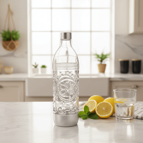 AKDC Acrylic Water Bottle with Silver Base and Cap for Stylish Drinking 1500 ml - Al Kabayel Discount CentreAKDC Acrylic Water Bottle with Silver Base and Cap for Stylish Drinking 1500 mlWater BottlesAKDCAl Kabayel Discount Centre