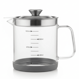 AKDC Advanced Glass Oil Filter Pot with Metal Lid and Anti - Slip Silicone Base for Cooking Oil Storage – 1000ml - Al Kabayel Discount CentreAKDC Advanced Glass Oil Filter Pot with Metal Lid and Anti - Slip Silicone Base for Cooking Oil Storage – 1000mlKitchen Utensils & GadgetsAKDCAl Kabayel Discount Centre