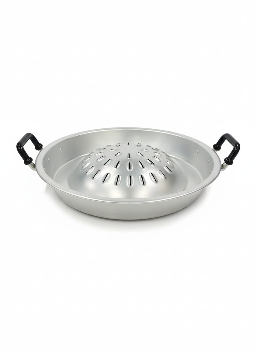 AKDC Aluminium Grill Pan 36 cm | Silver Color Non - Stick Pan for BBQ & Kitchen Use | Easy to Clean Heavy - Duty Grill Pan for Even Cooking - Al Kabayel Discount CentreAKDC Aluminium Grill Pan 36 cm | Silver Color Non - Stick Pan for BBQ & Kitchen Use | Easy to Clean Heavy - Duty Grill Pan for Even CookingBBQ Grills & Fire PitsAKDCAl Kabayel Discount Centre