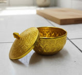 AKDC Aluminium Sugar Bowl – Golden Charm Design | 8 cm Decorative Storage Bowl - Al Kabayel Discount CentreAKDC Aluminium Sugar Bowl – Golden Charm Design | 8 cm Decorative Storage BowlBowlsAKDCAl Kabayel Discount Centre