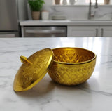 AKDC Aluminium Sugar Bowl – Royal Gold Finish | 10 cm Premium Table Decor - Al Kabayel Discount CentreAKDC Aluminium Sugar Bowl – Royal Gold Finish | 10 cm Premium Table DecorBowlsAKDCAl Kabayel Discount Centre