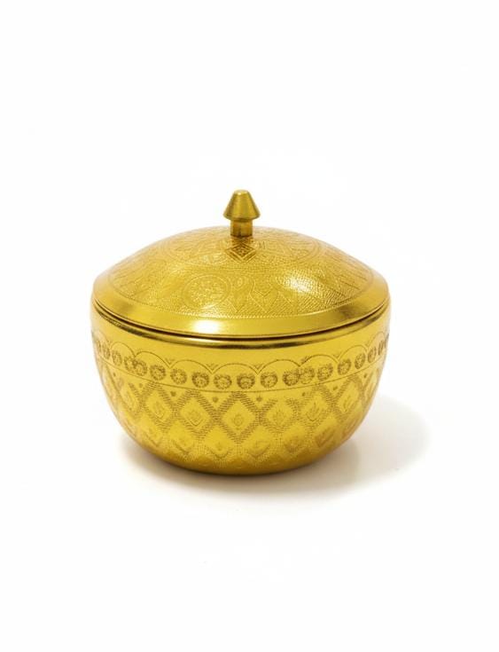 AKDC Aluminium Sugar Bowl – Royal Gold Finish | 10 cm Premium Table Decor - Al Kabayel Discount CentreAKDC Aluminium Sugar Bowl – Royal Gold Finish | 10 cm Premium Table DecorBowlsAKDCAl Kabayel Discount Centre