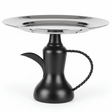 AKDC Arabian Style Silver Candy Serving Tray with Traditional Black Dallah Base for Premium Presentation – 26×21 cm - Al Kabayel Discount CentreAKDC Arabian Style Silver Candy Serving Tray with Traditional Black Dallah Base for Premium Presentation – 26×21 cmServing TraysAKDCAl Kabayel Discount Centre