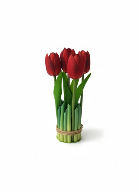 AKDC Artificial Red Tulip Flowers - Vibrant Plastic Blooms, Perfect for Spring - Like Decor Without the Hassle, 20 cm," - Crafted from plastic to capture the bold, cup - shaped red petals of real tulips. - Al Kabayel Discount CentreAKDC Artificial Red Tulip Flowers - Vibrant Plastic Blooms, Perfect for Spring - Like Decor Without the Hassle, 20 cm," - Crafted from plastic to capture the bold, cup - shaped red petals of real tulips.Artificial FloraAKDCAl Kabayel Discount Centre