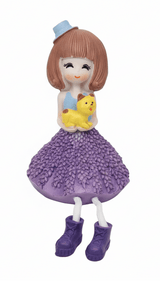 AKDC Artistic Polyresin Girl Figurine – Elegant Dual - Tone Violet & Blue Decorative Home Accent, 14 cm - Al Kabayel Discount CentreAKDC Artistic Polyresin Girl Figurine – Elegant Dual - Tone Violet & Blue Decorative Home Accent, 14 cmHome Décor AccentsAKDCAl Kabayel Discount Centre