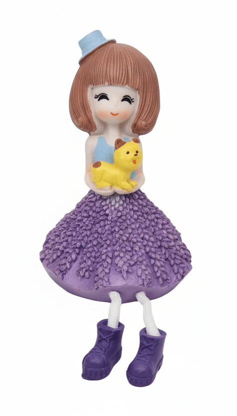 AKDC Artistic Polyresin Girl Figurine – Elegant Dual - Tone Violet & Blue Decorative Home Accent, 14 cm - Al Kabayel Discount CentreAKDC Artistic Polyresin Girl Figurine – Elegant Dual - Tone Violet & Blue Decorative Home Accent, 14 cmHome Décor AccentsAKDCAl Kabayel Discount Centre