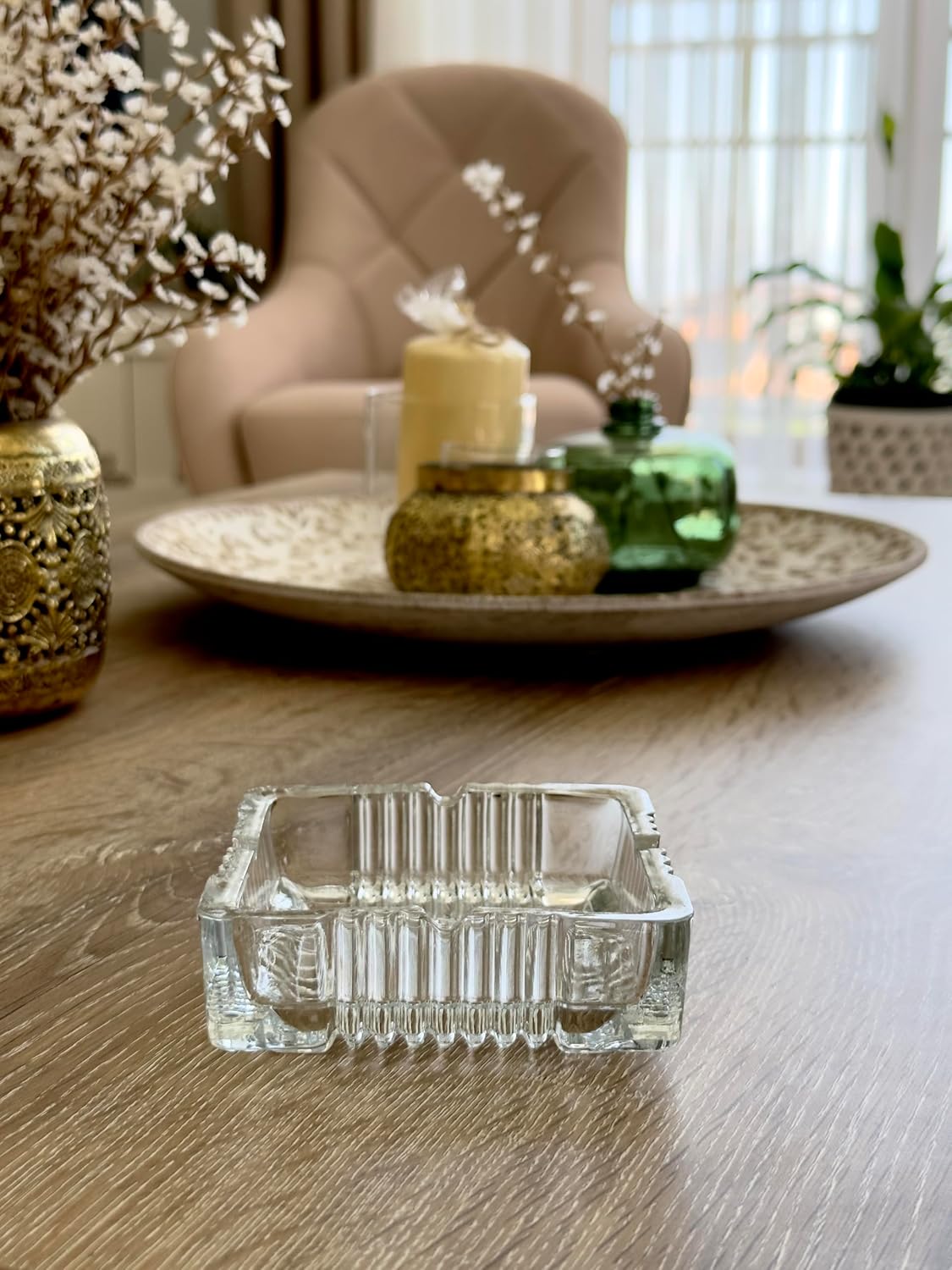 AKDC Ashtrays for Cigarettes, Portable Decorative Modern Ashtray for Home Office Indoor Outdoor Patio Use, Fancy Cute Cool Ash Tray, Pack of 2 (Clear - Square) - Al Kabayel Discount CentreAKDC Ashtrays for Cigarettes, Portable Decorative Modern Ashtray for Home Office Indoor Outdoor Patio Use, Fancy Cute Cool Ash Tray, Pack of 2 (Clear - Square)AKDCAl Kabayel Discount Centre