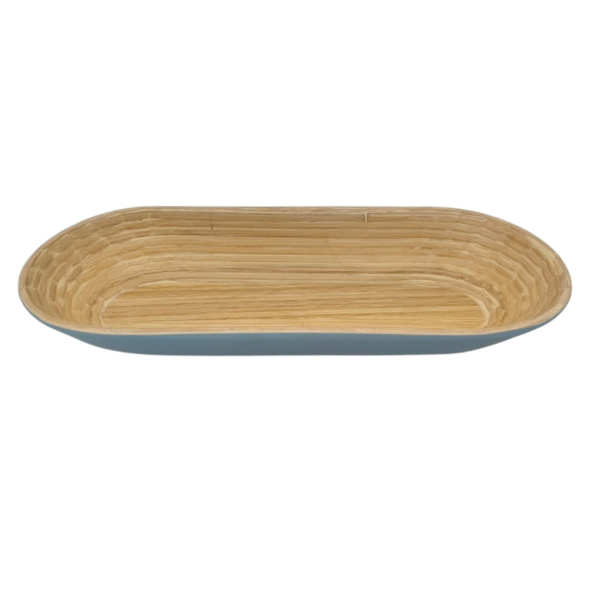 AKDC Bamboo Oval Shape Serving Tray - 37cmX14cmX5cm - Blue&Bamboo - Al Kabayel Discount CentreAKDC Bamboo Oval Shape Serving Tray - 37cmX14cmX5cm - Blue&BambooServing TraysAKDCAl Kabayel Discount Centre
