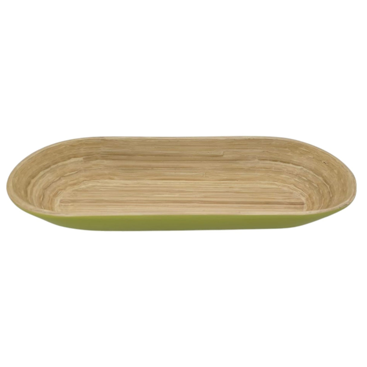 AKDC Bamboo Oval Shape Serving Tray - 37cmX14cmX5cm - LightGreen&Bamboo - Al Kabayel Discount CentreAKDC Bamboo Oval Shape Serving Tray - 37cmX14cmX5cm - LightGreen&BambooServing TraysAKDCAl Kabayel Discount Centre