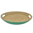 AKDC Bamboo Round Tray With Handles, Tea & Coffee Table Decorative Serving Tray Food Storage Platters for Serving Beverages Living Room Home Dining Table - 30cmX4cm - Green&Bamboo - Al Kabayel Discount CentreAKDC Bamboo Round Tray With Handles, Tea & Coffee Table Decorative Serving Tray Food Storage Platters for Serving Beverages Living Room Home Dining Table - 30cmX4cm - Green&BambooServing TraysAKDCAl Kabayel Discount Centre