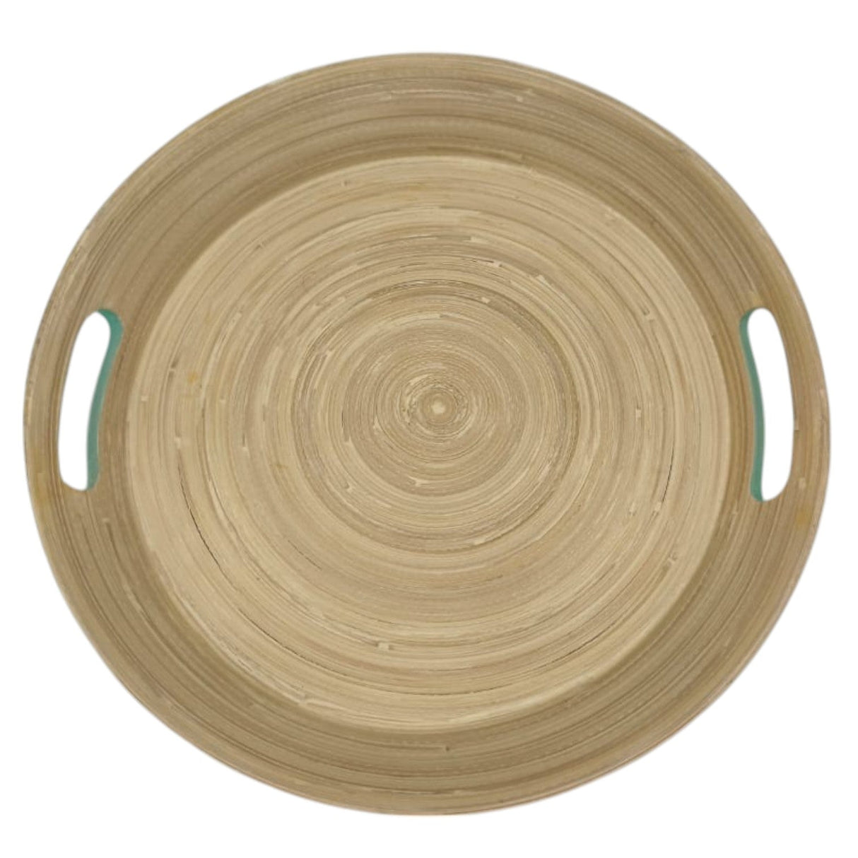 AKDC Bamboo Round Tray With Handles, Tea & Coffee Table Decorative Serving Tray Food Storage Platters for Serving Beverages Living Room Home Dining Table - 30cmX4cm - Green&Bamboo - Al Kabayel Discount CentreAKDC Bamboo Round Tray With Handles, Tea & Coffee Table Decorative Serving Tray Food Storage Platters for Serving Beverages Living Room Home Dining Table - 30cmX4cm - Green&BambooServing TraysAKDCAl Kabayel Discount Centre