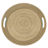 AKDC Bamboo Round Tray With Handles, Tea & Coffee Table Decorative Serving Tray Food Storage Platters for Serving Beverages Living Room Home Dining Table - 30cmX4cm - Green&Bamboo - Al Kabayel Discount CentreAKDC Bamboo Round Tray With Handles, Tea & Coffee Table Decorative Serving Tray Food Storage Platters for Serving Beverages Living Room Home Dining Table - 30cmX4cm - Green&BambooServing TraysAKDCAl Kabayel Discount Centre