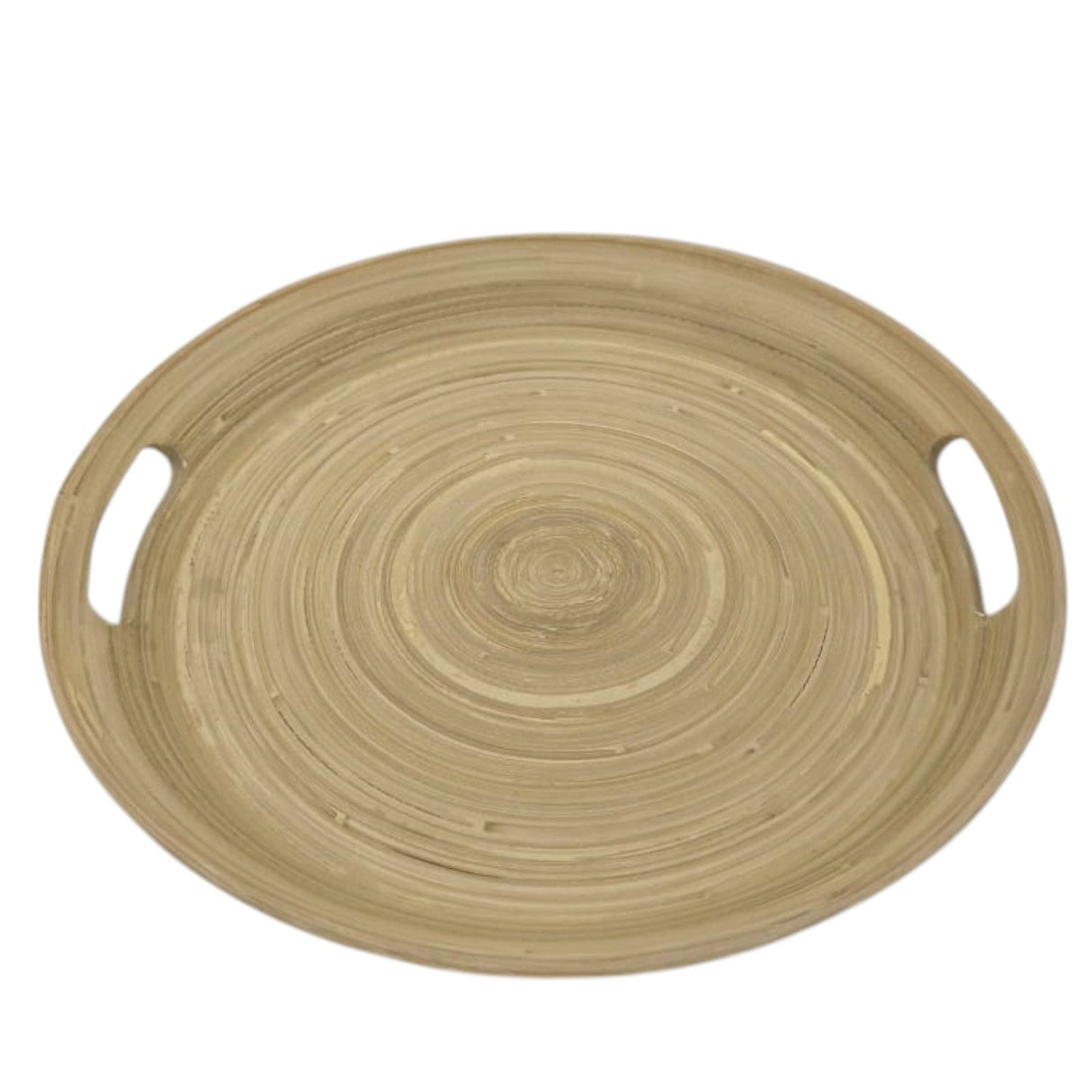 AKDC Bamboo Round Tray With Handles, Tea & Coffee Table Decorative Serving Tray Food Storage Platters for Serving Beverages Living Room Home Dining Table - 30cmX4cm - Al Kabayel Discount CentreAKDC Bamboo Round Tray With Handles, Tea & Coffee Table Decorative Serving Tray Food Storage Platters for Serving Beverages Living Room Home Dining Table - 30cmX4cmServing TraysAKDCAl Kabayel Discount Centre