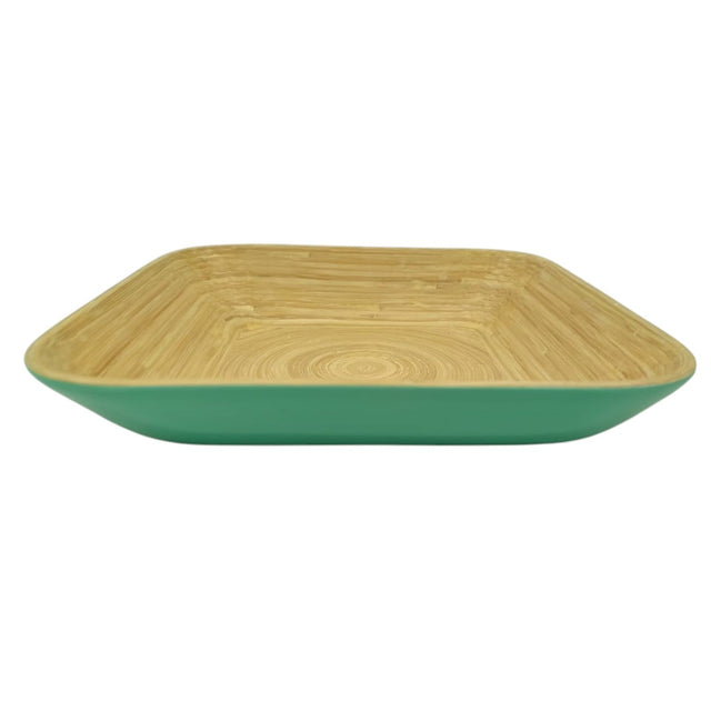 AKDC Bamboo Square Shape Serving Tray - 30cmX30cmX6cm - Green&Bamboo - Al Kabayel Discount CentreAKDC Bamboo Square Shape Serving Tray - 30cmX30cmX6cm - Green&BambooServing TraysAKDCAl Kabayel Discount Centre