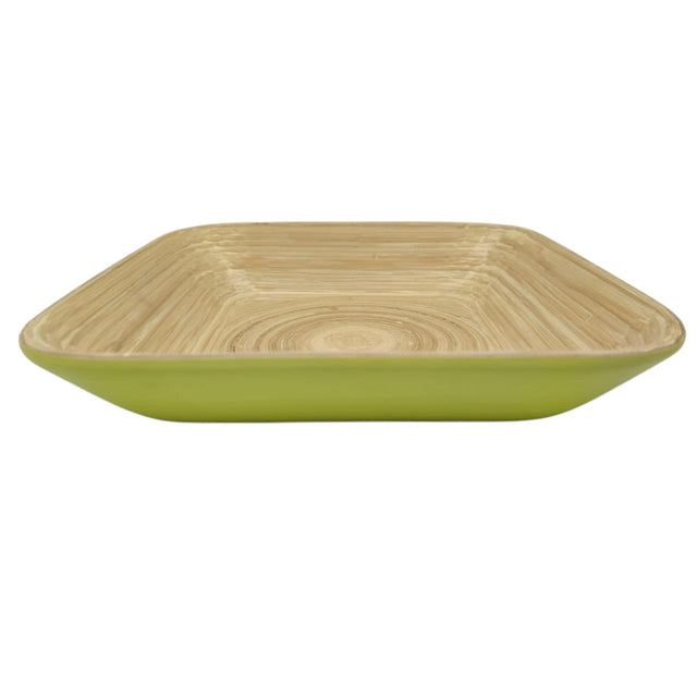 AKDC Bamboo Square Shape Serving Tray - 30cmX30cmX6cm - LightGreen&Bamboo - Al Kabayel Discount CentreAKDC Bamboo Square Shape Serving Tray - 30cmX30cmX6cm - LightGreen&BambooServing TraysAKDCAl Kabayel Discount Centre