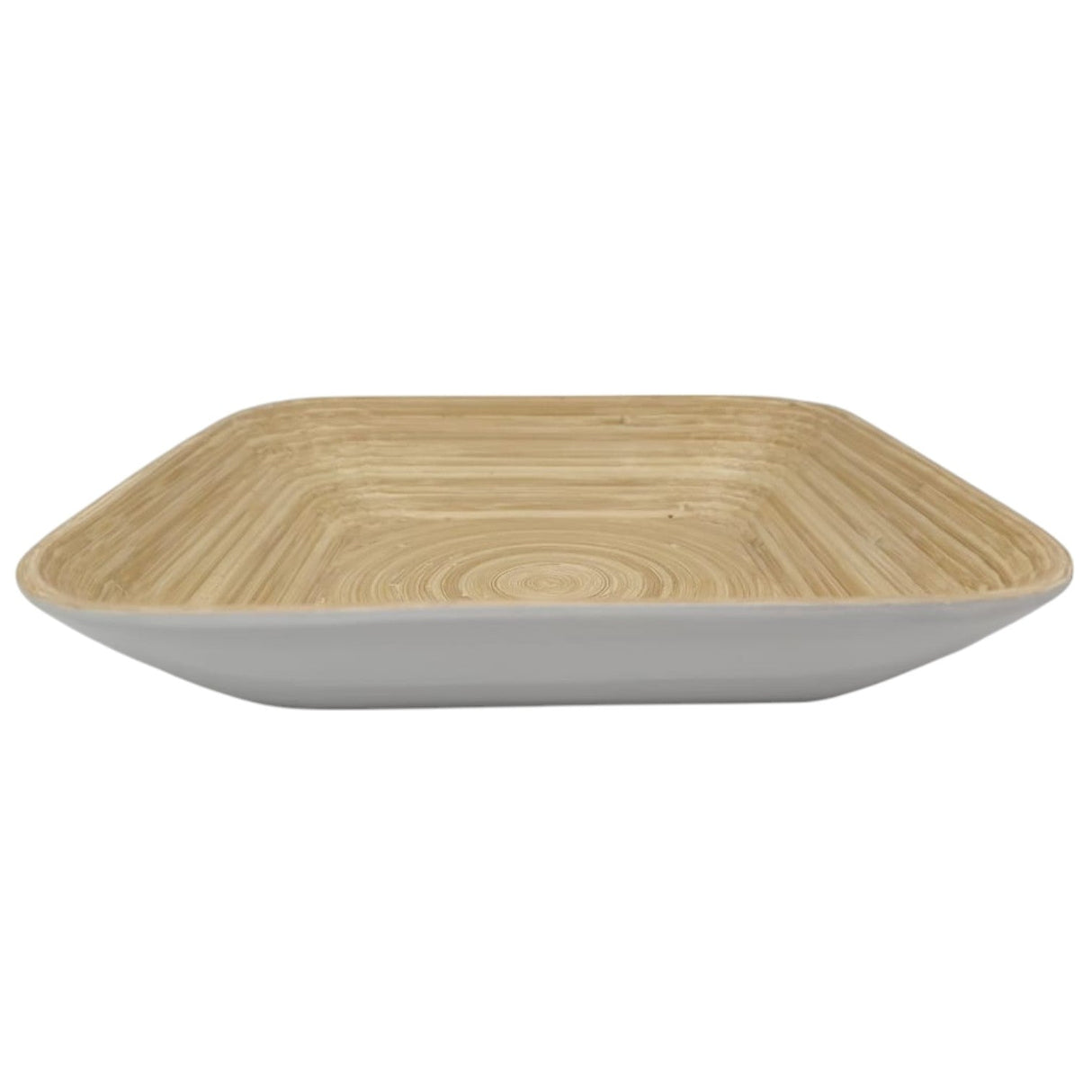 AKDC Bamboo Square Shape Serving Tray - 30cmX30cmX6cm - White&Bamboo - Al Kabayel Discount CentreAKDC Bamboo Square Shape Serving Tray - 30cmX30cmX6cm - White&BambooServing TraysAKDCAl Kabayel Discount Centre
