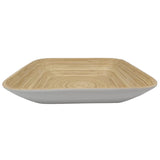 AKDC Bamboo Square Shape Serving Tray - 30cmX30cmX6cm - White&Bamboo - Al Kabayel Discount CentreAKDC Bamboo Square Shape Serving Tray - 30cmX30cmX6cm - White&BambooServing TraysAKDCAl Kabayel Discount Centre
