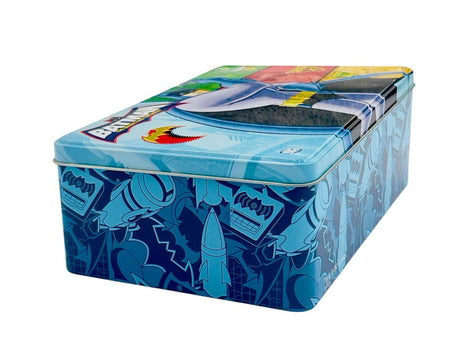 AKDC Batman Metal Canister 20cm*13cm*7.5cm, Blue - W09802 - Al Kabayel Discount CentreAKDC Batman Metal Canister 20cm*13cm*7.5cm, Blue - W09802Food ContainersAKDCAl Kabayel Discount Centre