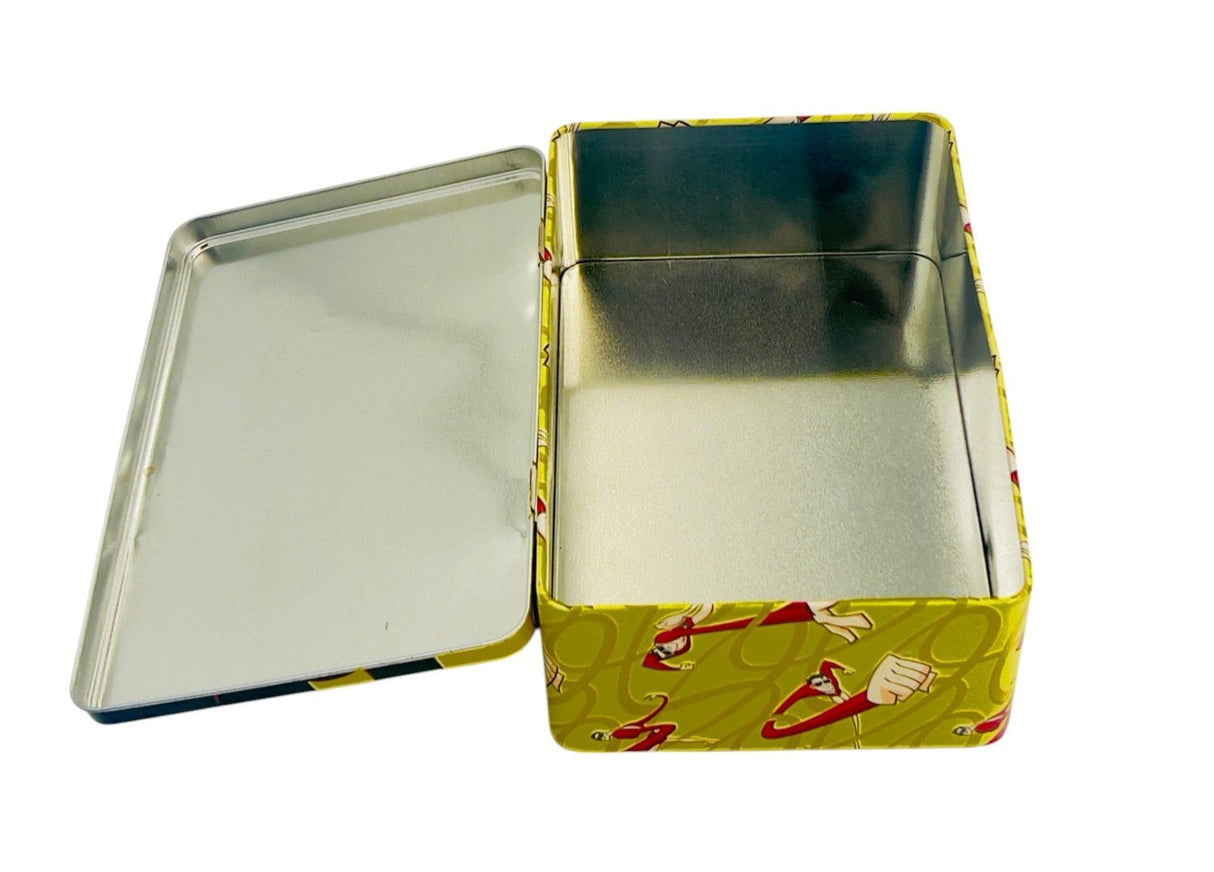 AKDC Batman Metal Canister 20cm*13cm*7.5cm, Yellow - W09802 - Al Kabayel Discount CentreAKDC Batman Metal Canister 20cm*13cm*7.5cm, Yellow - W09802Food ContainersAKDCAl Kabayel Discount Centre