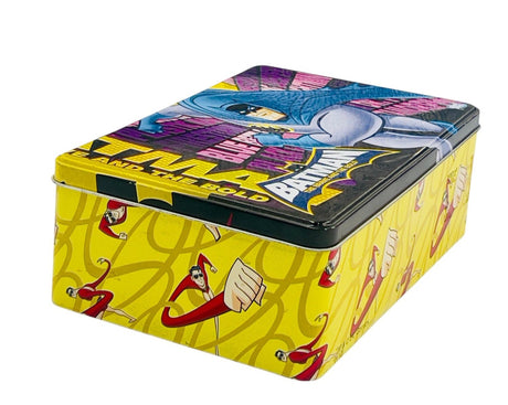 AKDC Batman Metal Canister 20cm*13cm*7.5cm, Yellow - W09802 - Al Kabayel Discount CentreAKDC Batman Metal Canister 20cm*13cm*7.5cm, Yellow - W09802Food ContainersAKDCAl Kabayel Discount Centre