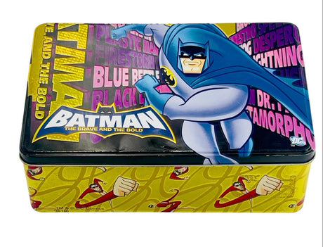 AKDC Batman Metal Canister 20cm*13cm*7.5cm, Yellow - W09802 - Al Kabayel Discount CentreAKDC Batman Metal Canister 20cm*13cm*7.5cm, Yellow - W09802Food ContainersAKDCAl Kabayel Discount Centre