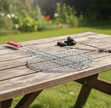 AKDC BBQ Round Grill 25 cm – Durable Stainless Steel Cooking Grid for Charcoal & Gas Barbecue - Al Kabayel Discount CentreAKDC BBQ Round Grill 25 cm – Durable Stainless Steel Cooking Grid for Charcoal & Gas BarbecueBBQ Grills & Fire PitsAKDCAl Kabayel Discount Centre