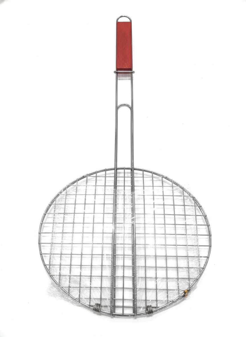 AKDC BBQ Round Grill 25 cm – Durable Stainless Steel Cooking Grid for Charcoal & Gas Barbecue - Al Kabayel Discount CentreAKDC BBQ Round Grill 25 cm – Durable Stainless Steel Cooking Grid for Charcoal & Gas BarbecueBBQ Grills & Fire PitsAKDCAl Kabayel Discount Centre