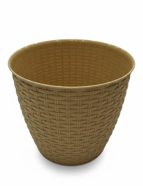 AKDC Beige Round Plastic Plant Pot – Stylish Home & Garden Planter – 25 cm - Al Kabayel Discount CentreAKDC Beige Round Plastic Plant Pot – Stylish Home & Garden Planter – 25 cmFlower/Plant PotsAKDCAl Kabayel Discount Centre