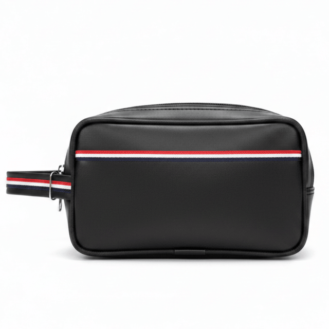 AKDC Black Artificial Leather Handbag Pouch 22×13 cm Practical Storage Solution with Clean Minimal Style - Al Kabayel Discount CentreAKDC Black Artificial Leather Handbag Pouch 22×13 cm Practical Storage Solution with Clean Minimal StylePouchesAKDCAl Kabayel Discount Centre