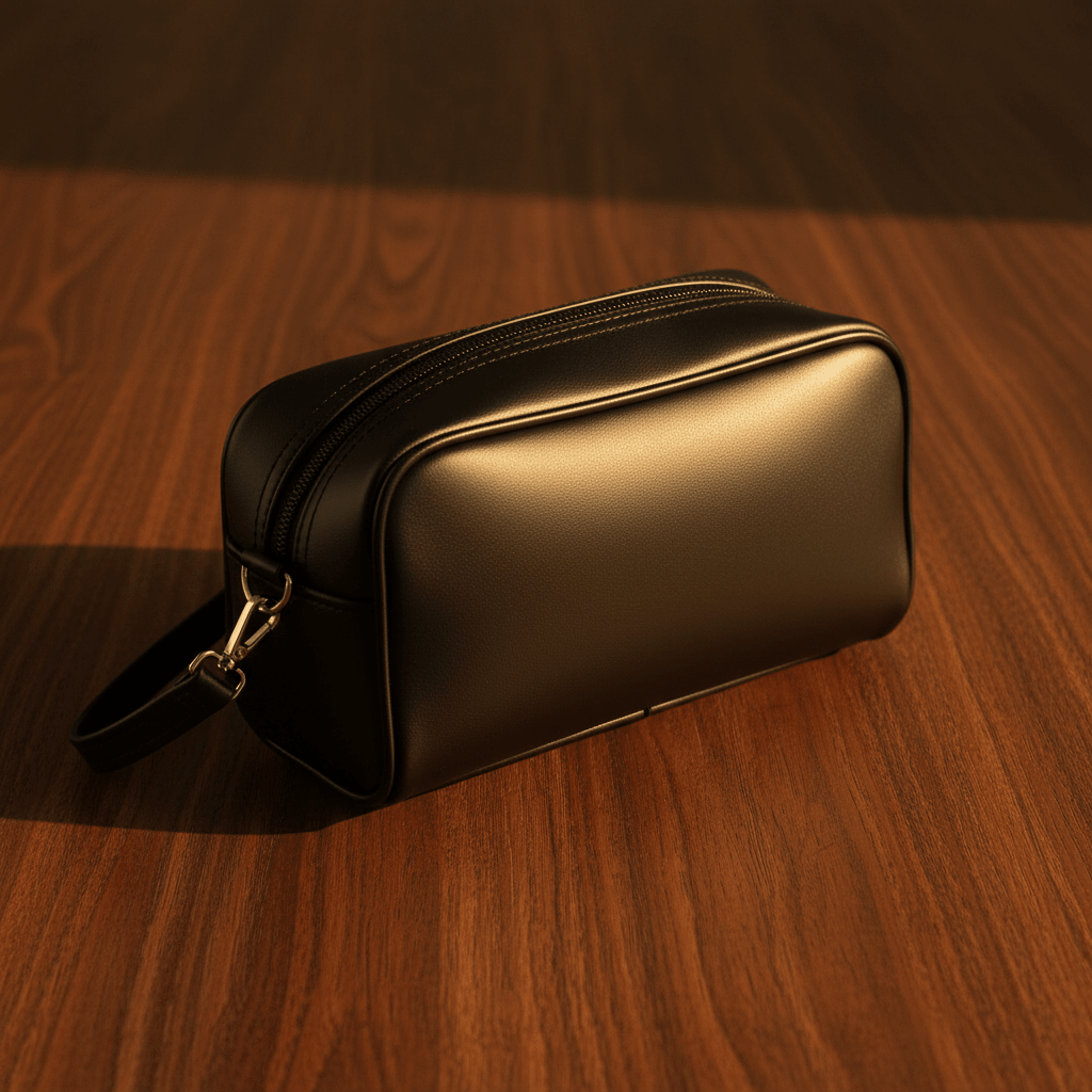 AKDC Black Artificial Leather Handbag Pouch 23×9 cm Sleek Slim Design for Everyday Carry and Travel Use - Al Kabayel Discount CentreAKDC Black Artificial Leather Handbag Pouch 23×9 cm Sleek Slim Design for Everyday Carry and Travel UsePouchesAKDCAl Kabayel Discount Centre