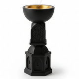 AKDC Black Ceramic Decorative Incense Burner – Bold and Stylish Home Decor for Living Room or Bedroom – 22 cm - Al Kabayel Discount CentreAKDC Black Ceramic Decorative Incense Burner – Bold and Stylish Home Decor for Living Room or Bedroom – 22 cmCeramic Incense BurnerAKDCAl Kabayel Discount Centre