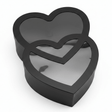 AKDC Black Double Heart Cardboard Gift Box with Clear Plastic Cover for Premium Gift Packaging, Hampers & Romantic Occasions – 32×22×10 cm - Al Kabayel Discount CentreAKDC Black Double Heart Cardboard Gift Box with Clear Plastic Cover for Premium Gift Packaging, Hampers & Romantic Occasions – 32×22×10 cmPacking & Wrapping SuppliesAKDCAl Kabayel Discount Centre