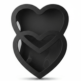 AKDC Black Double Heart - Shaped Cardboard Gift Box with Transparent Lid for Elegant Gift Presentation & Storage – 29×20×8 cm - Al Kabayel Discount CentreAKDC Black Double Heart - Shaped Cardboard Gift Box with Transparent Lid for Elegant Gift Presentation & Storage – 29×20×8 cmPacking & Wrapping SuppliesAKDCAl Kabayel Discount Centre