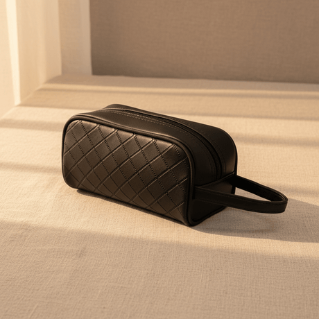 AKDC Black Faux Leather Handbag Pouch 20×10 cm Compact and Lightweight Organizer for Daily Essentials - Al Kabayel Discount CentreAKDC Black Faux Leather Handbag Pouch 20×10 cm Compact and Lightweight Organizer for Daily EssentialsPouchesAKDCAl Kabayel Discount Centre