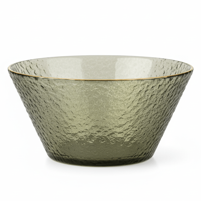 AKDC Black Glass Bowl with Gold Rim – Premium Dark Glass Bowl with Elegant Gold Accent for Serving 16 cm - Al Kabayel Discount CentreAKDC Black Glass Bowl with Gold Rim – Premium Dark Glass Bowl with Elegant Gold Accent for Serving 16 cmBowlsAKDCAl Kabayel Discount Centre