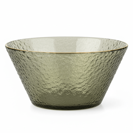 AKDC Black Glass Bowl with Gold Rim – Premium Dark Glass Bowl with Elegant Gold Accent for Serving 16 cm - Al Kabayel Discount CentreAKDC Black Glass Bowl with Gold Rim – Premium Dark Glass Bowl with Elegant Gold Accent for Serving 16 cmBowlsAKDCAl Kabayel Discount Centre