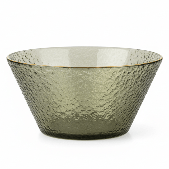 AKDC Black Glass Bowl with Gold Rim – Premium Dark Glass Bowl with Elegant Gold Accent for Serving 16 cm - Al Kabayel Discount CentreAKDC Black Glass Bowl with Gold Rim – Premium Dark Glass Bowl with Elegant Gold Accent for Serving 16 cmBowlsAKDCAl Kabayel Discount Centre