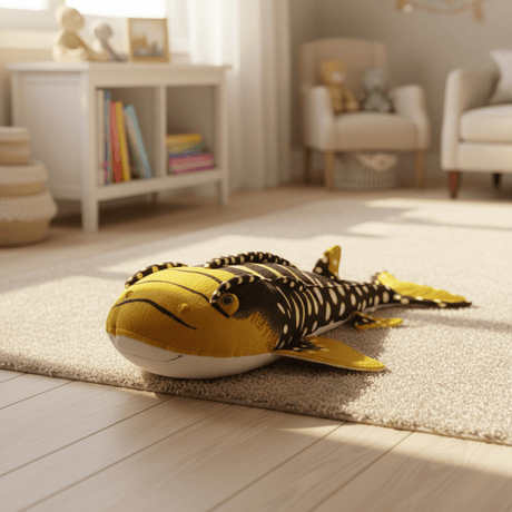 AKDC Black & Gold Fish Plush Toy 88cm Large Soft Stuffed Sea Animal Toy Gift for Kids Home Decor - Al Kabayel Discount CentreAKDC Black & Gold Fish Plush Toy 88cm Large Soft Stuffed Sea Animal Toy Gift for Kids Home DecorToysAKDCAl Kabayel Discount Centre