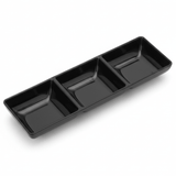 AKDC Black Melamine Rectangle 3 Portion Sauce Bowl 3.5 Inch Stylish Multi Section Sauce Dish - Al Kabayel Discount CentreAKDC Black Melamine Rectangle 3 Portion Sauce Bowl 3.5 Inch Stylish Multi Section Sauce DishBowlsAKDCAl Kabayel Discount Centre