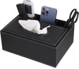 AKDC Black PU Leather Rectangular Tissue Box with Pen Holder 25*18.5*10cm - Al Kabayel Discount CentreAKDC Black PU Leather Rectangular Tissue Box with Pen Holder 25*18.5*10cmNapkin Holders & Tissue BoxAKDCAl Kabayel Discount Centre