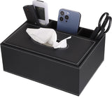 AKDC Black PU Leather Rectangular Tissue Box with Pen Holder 25*18.5*10cm - Al Kabayel Discount CentreAKDC Black PU Leather Rectangular Tissue Box with Pen Holder 25*18.5*10cmNapkin Holders & Tissue BoxAKDCAl Kabayel Discount Centre