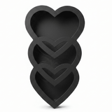 AKDC Black Triple Heart Cardboard Gift Box with Transparent Lid for Premium Gift Hampers, Romantic Occasions & Luxury Packaging – 45×20×10 cm - Al Kabayel Discount CentreAKDC Black Triple Heart Cardboard Gift Box with Transparent Lid for Premium Gift Hampers, Romantic Occasions & Luxury Packaging – 45×20×10 cmPacking & Wrapping SuppliesAKDCAl Kabayel Discount Centre