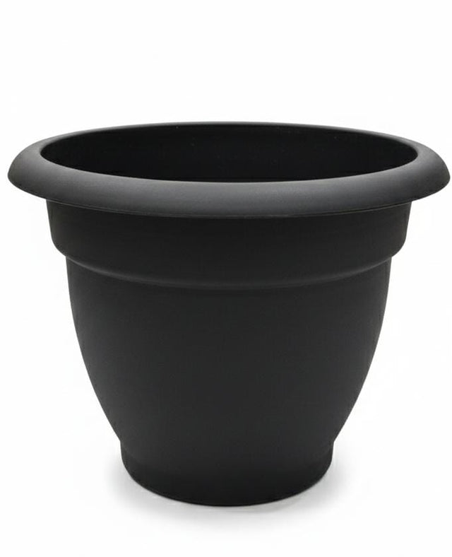 AKDC Black Wide Plastic Plant Pot – Heavy - Duty Large Planter – 33×26 cm - Al Kabayel Discount CentreAKDC Black Wide Plastic Plant Pot – Heavy - Duty Large Planter – 33×26 cmFlower/Plant PotsAKDCAl Kabayel Discount Centre
