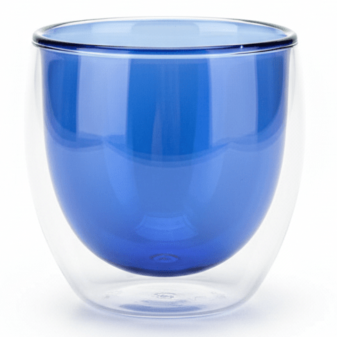 AKDC Blue Double Wall Insulated Glass Tumbler – 200 ml Stylish Heat Resistant Glass Cup for Coffee, Tea & Beverages - Al Kabayel Discount CentreAKDC Blue Double Wall Insulated Glass Tumbler – 200 ml Stylish Heat Resistant Glass Cup for Coffee, Tea & BeveragesTumblersAKDCAl Kabayel Discount Centre
