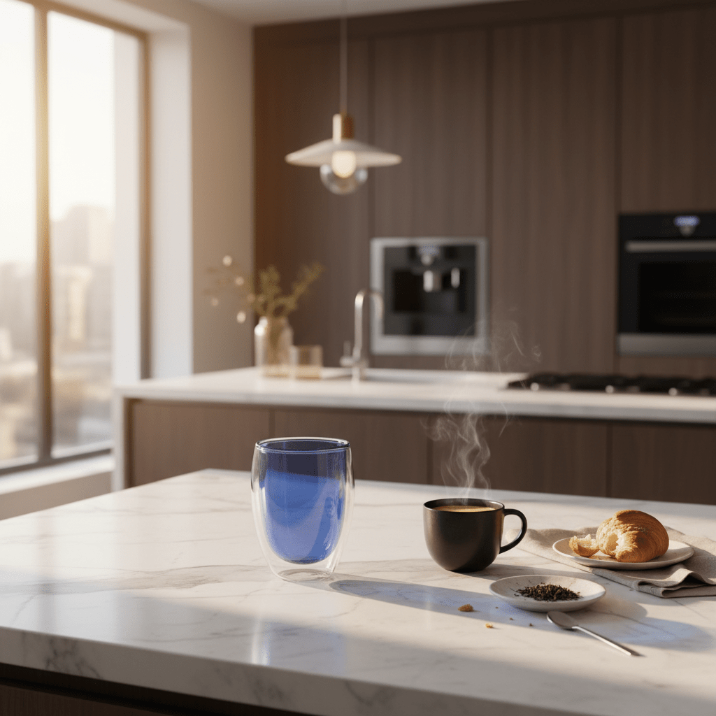 AKDC Blue Double Wall Insulated Glass Tumbler – 350 ml Modern Heat Resistant Drinking Glass for Hot & Cold Drinks - Al Kabayel Discount CentreAKDC Blue Double Wall Insulated Glass Tumbler – 350 ml Modern Heat Resistant Drinking Glass for Hot & Cold DrinksTumblersAKDCAl Kabayel Discount Centre