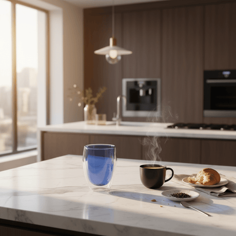 AKDC Blue Double Wall Insulated Glass Tumbler – 350 ml Modern Heat Resistant Drinking Glass for Hot & Cold Drinks - Al Kabayel Discount CentreAKDC Blue Double Wall Insulated Glass Tumbler – 350 ml Modern Heat Resistant Drinking Glass for Hot & Cold DrinksTumblersAKDCAl Kabayel Discount Centre