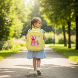 AKDC Bright Yellow Polyester Kids Backpack 30 x 25 cm – Lightweight Small School Bag for Kids with Fun Design - Al Kabayel Discount CentreAKDC Bright Yellow Polyester Kids Backpack 30 x 25 cm – Lightweight Small School Bag for Kids with Fun DesignSchool BagsAKDCAl Kabayel Discount Centre