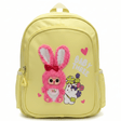 AKDC Bright Yellow Polyester Kids Backpack 30 x 25 cm – Lightweight Small School Bag for Kids with Fun Design - Al Kabayel Discount CentreAKDC Bright Yellow Polyester Kids Backpack 30 x 25 cm – Lightweight Small School Bag for Kids with Fun DesignSchool BagsAKDCAl Kabayel Discount Centre